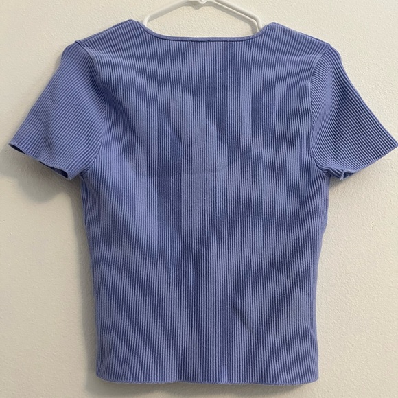 Abercrombie & Fitch Ribbed Square Neck Top - Picture 2 of 7